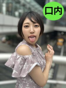 街角で声をかけて口内観察させてもらう パティシエ さらちゃん