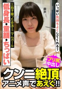 低身長・童顔・ちっぱい 三拍子揃った合法ミニマムガール クンニ絶頂 アニメ声であえぐ！！ 麻衣 八尋麻衣